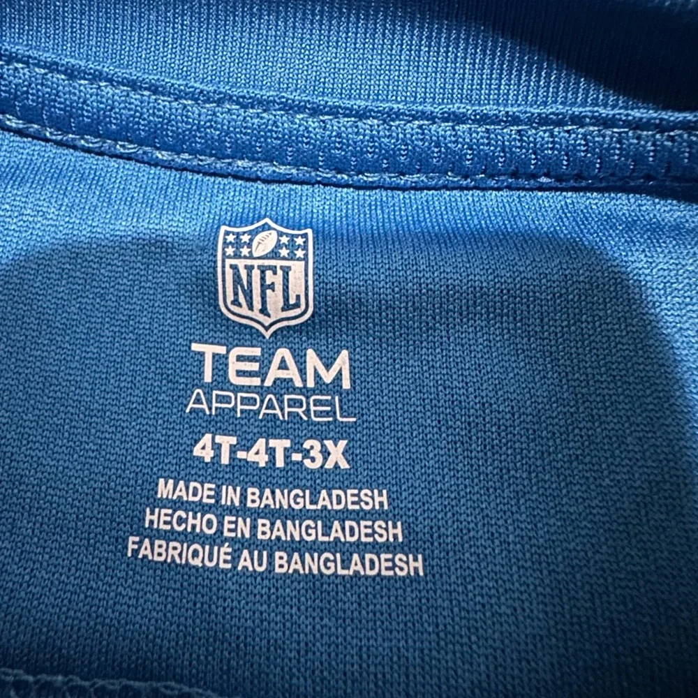 NFL Detroit Lions Kids Royal Blue Jersey Tee - Picture 2 of 3